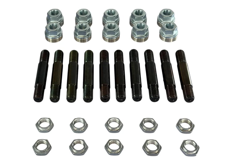 5/8" Steel Wheel Stud Kit w/ Steel Lugnuts (2" shoulder) 51560