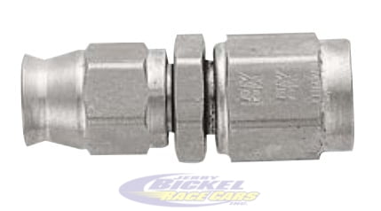 -6 PTFE Straight Hose End - Steel