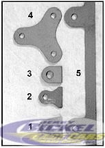 #4 Plate 3/16" Hole Window Mounting Tab